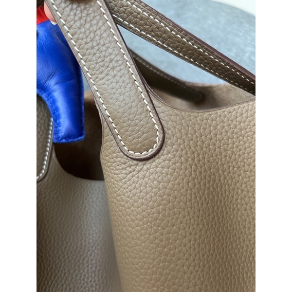 Túi xách hm Picotin bản khâu da nhập khẩu size 23