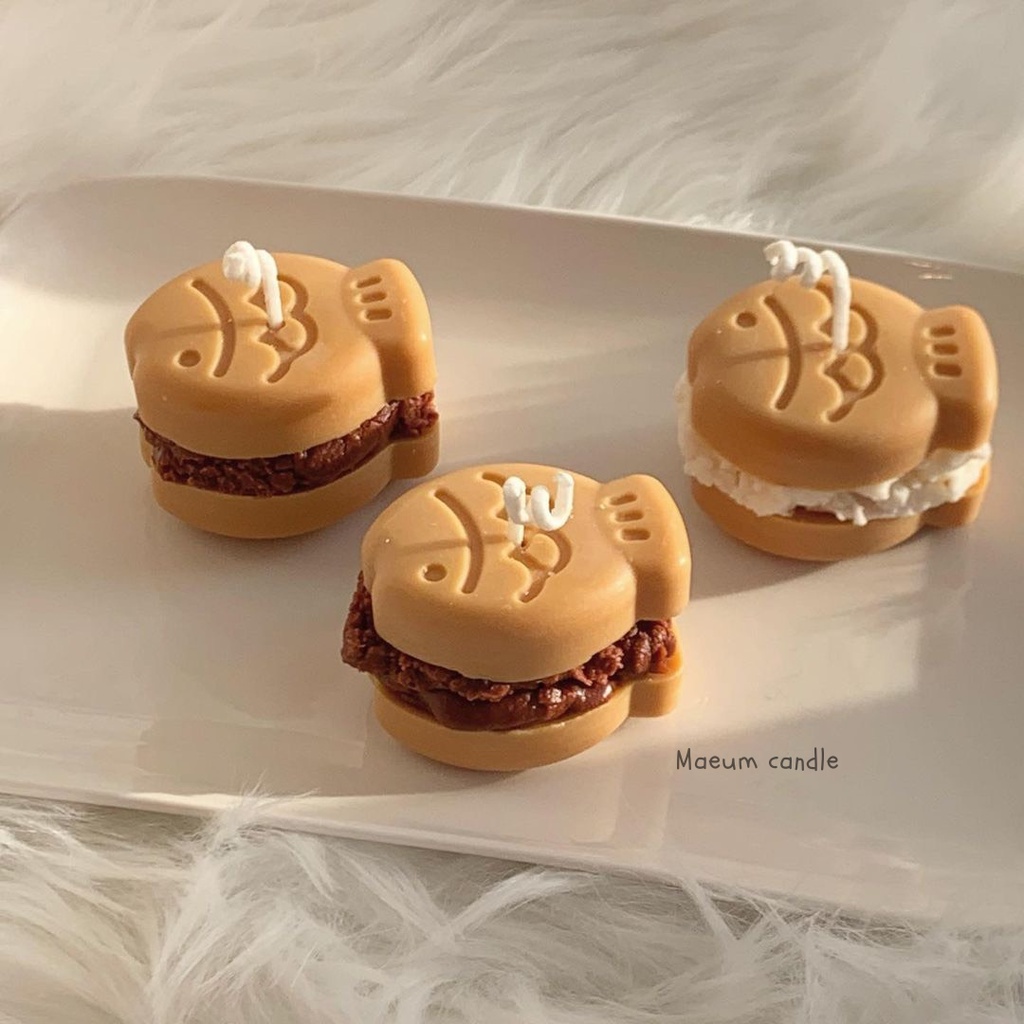 Nến thơm decor hình bánh cá Hàn Quốc - MAEUM10