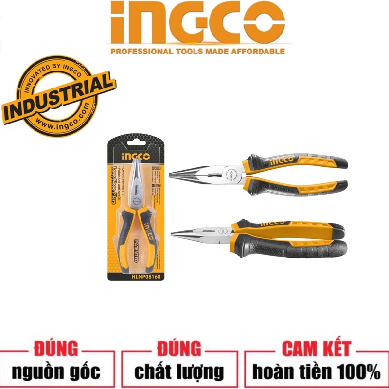 ĐỒ NGHỀ INGCO Kềm cắt mỏ dài HLNP08168 (Cam kết Chính Hãng 100%)