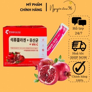 Collagen Lựu Đỏ Hàn Quốc 30 Gói đẹp da, thải độc gan, mờ nám của hàn quốc