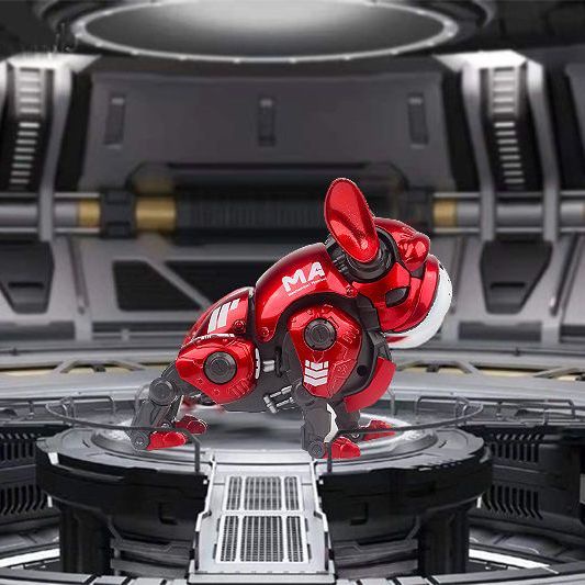 Chú Chó Bull HWJ Bằng Hợp Kim Phong Cách Retro Thời Trang Làm Quà Tặng Thủ Công