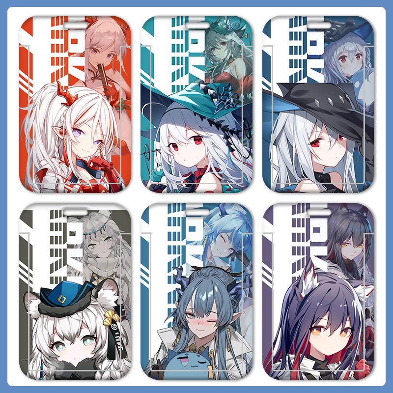 Bao Đựng Thẻ ID / Thẻ ID Họa Tiết Hoạt Hình Arknights Kèm Móc Khóa Tiện Dụng