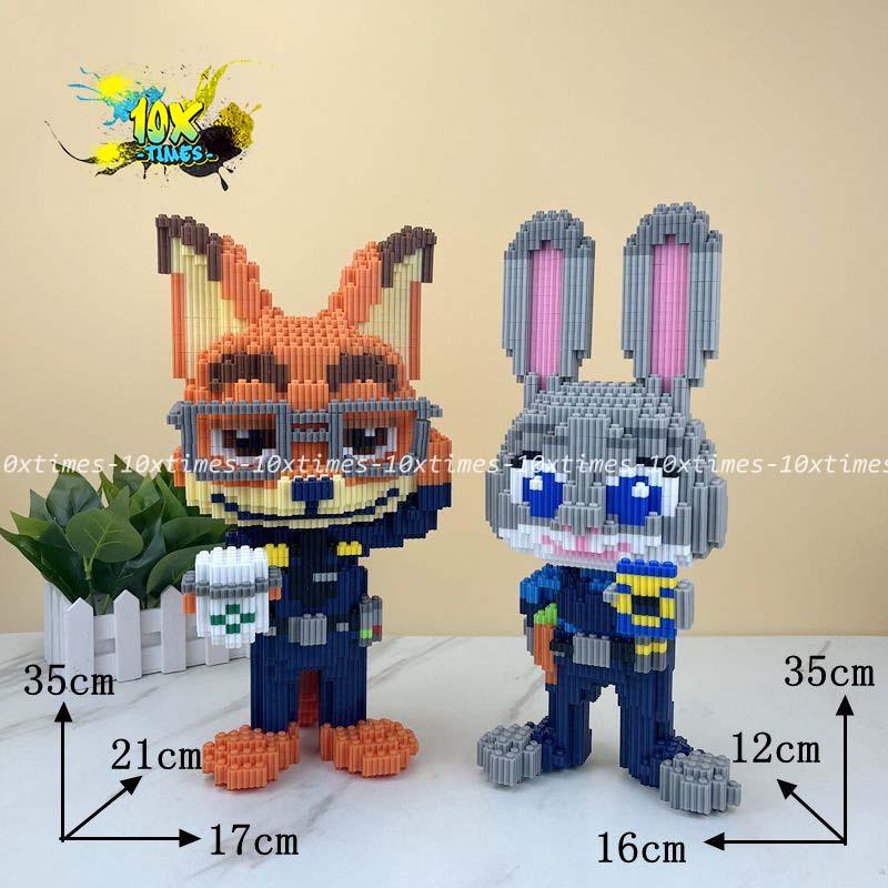 combo 2 gấu thỏ, gấu dâu, cáo (tặng búa + 1 con nhỏ)