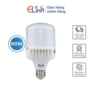 Bóng đèn led trụ nhôm elink 80w cao cấp, ánh sáng trắng, tản nhiệt nhôm
