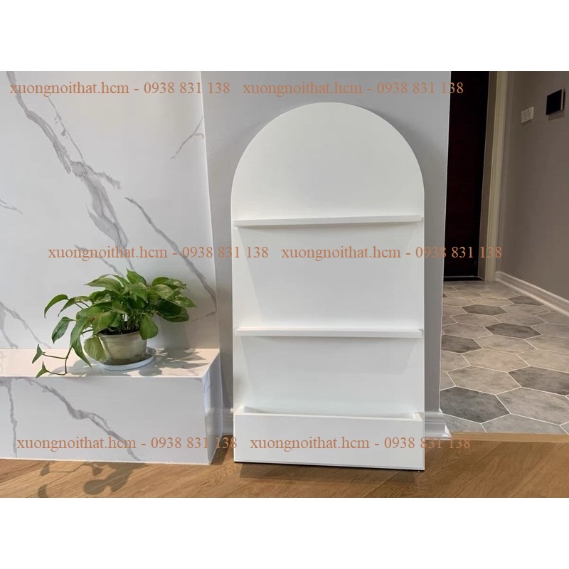 *Ảnh thật* kệ  nail gỗ trang trí bo tròn kích thước 1m1x60cm #xuongnoithat.hcm