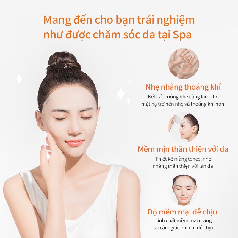 MASK FAMILY Mặt nạ trứng làm trắng sáng da se khít lỗ chân lông chăm sóc da mặt 25ml