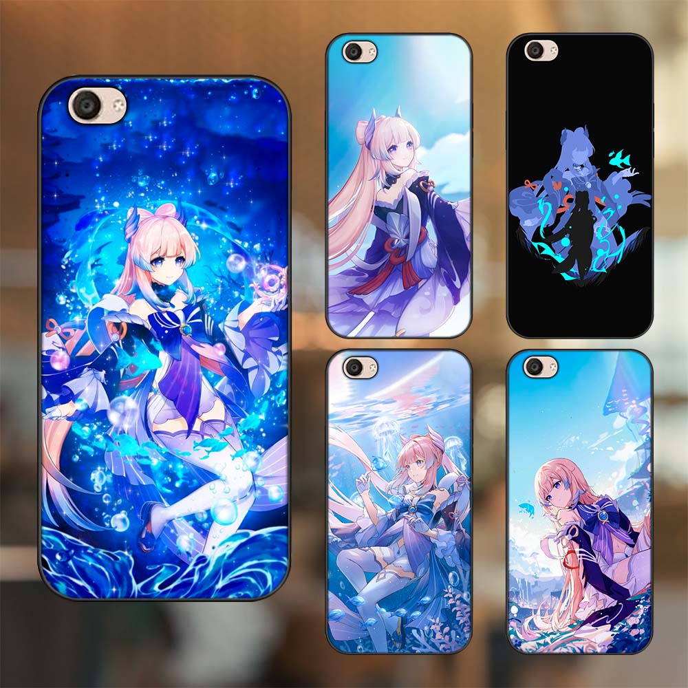 Ốp lưng Vivo V5, V5 Plus viền đen in hình Sangonomiya Kokomi Genshin Impact