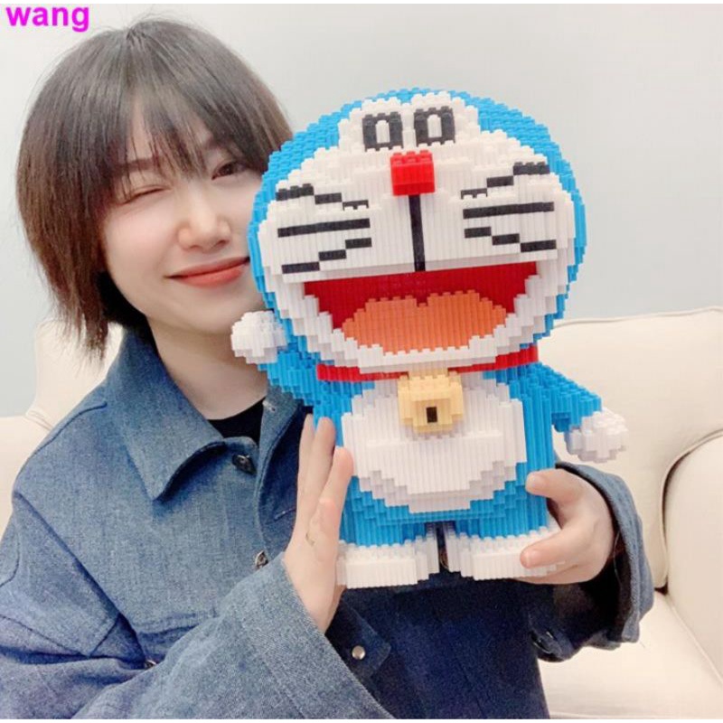 Lego nhân vật Doraemon đồ chơi xếp hình 3D, lắp ghép mô hình.