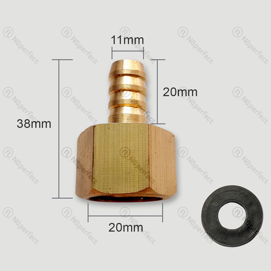 Đuôi chuột nối dây dẫn gas các loại Răng 10/11/20 mm