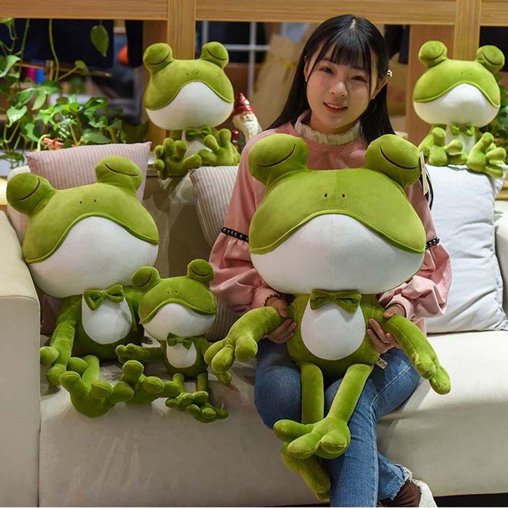 Gối Ôm Nhồi Bông Mềm Mại Hình Chú Ếch Kermit Dễ Thương