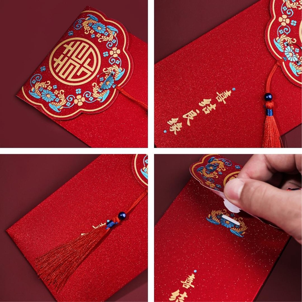 Bao Lì Xì Năm Mới Màu Đỏ Thiết Kế Sáng Tạo