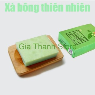 Xà bông tắm bé Sinh Dược Mướp đắng, handmade, mùi tràm nhẹ, kháng khuẩn, ngừa rôm sảy baby kid soap