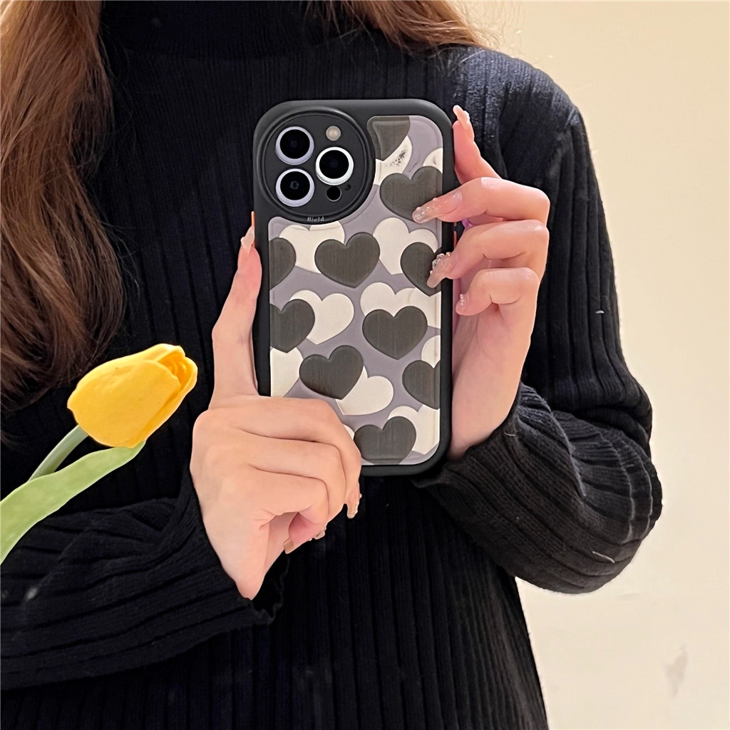 Ốp Điện Thoại Da Viền TPU Dẻo In Họa Tiết Hoạt Hình Dễ Thương Cho iphone 14 Pro Max 13 Pro Max 12 Pro Max