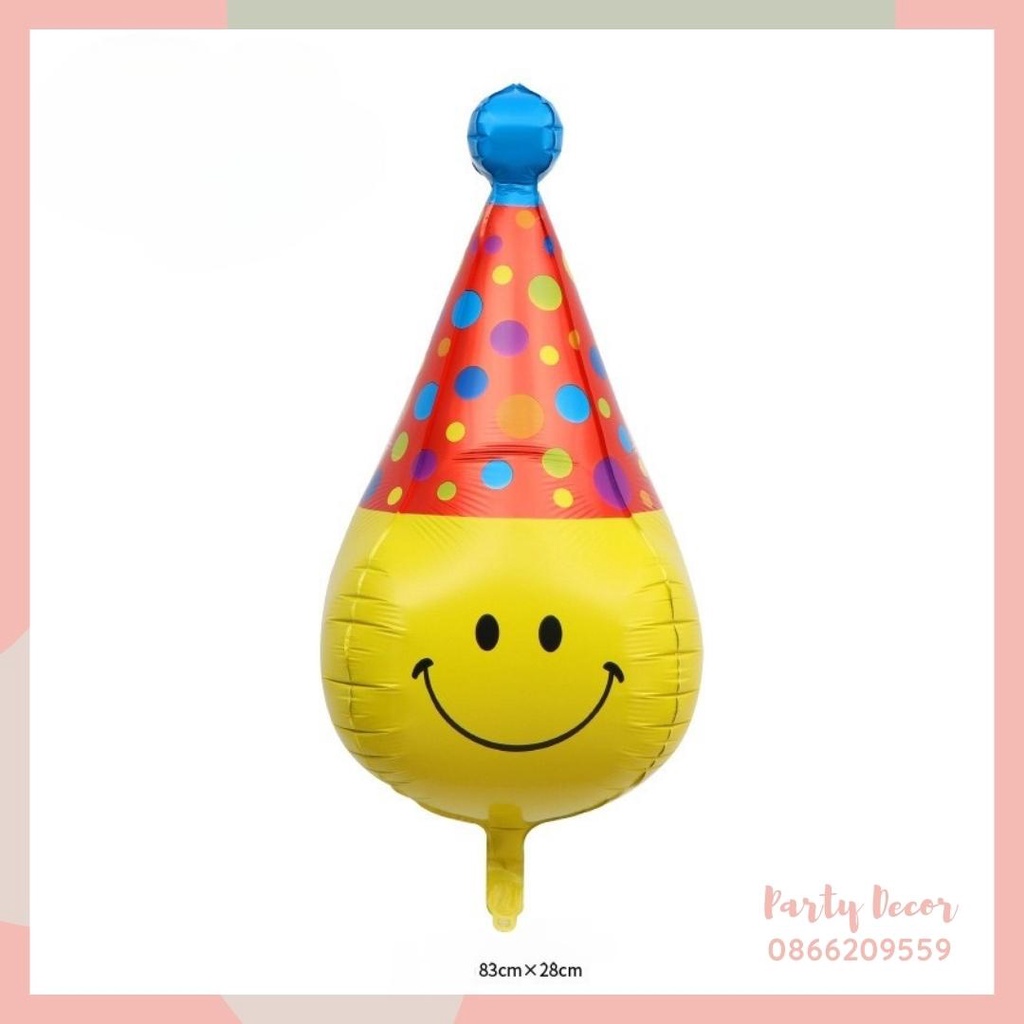 Bóng hình mặt trời, mặt trăng, mây trắng, cầu vồng trang trí sinh nhật, trang trí tiệc party decor