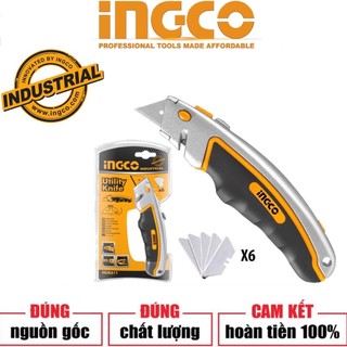 Đồ nghề ingco dao rọc đa năng 61x19mm huk611