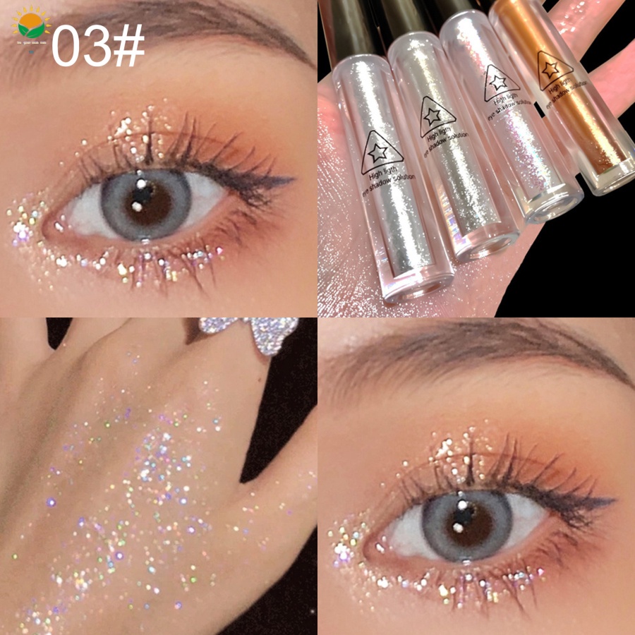 1 Bút Kẻ Mắt Dạng Lỏng Ánh Nhũ Lấp Lánh Chống Nước Nhiều Màu Sắc Thời Trang