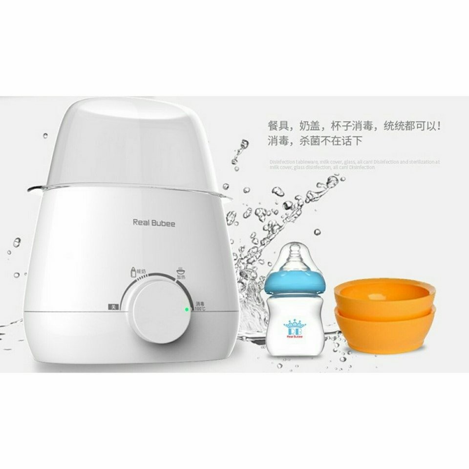 Máy hâm sữa Real Bubee 2 bình cổ rộng - Bảo Hành 12 Tháng - CHÍNH HÃNG