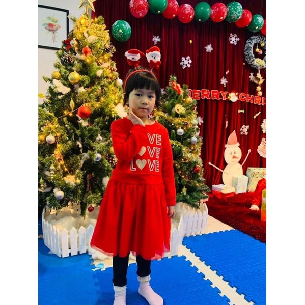 VÁY/ĐẦM CHO BÉ DIỆN NOEL, TẾT