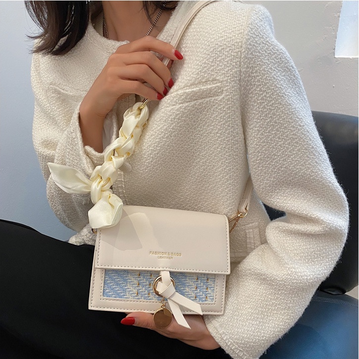 Túi xách nữ kiểu Tây Âu chất da phối dạ cực xinh đeo vai đeo chéo đều đẹp Capucha T239