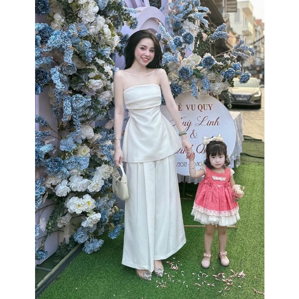 SET ÁO CÚP NGỰC + QUẦN SUÔNG 22may.clothings