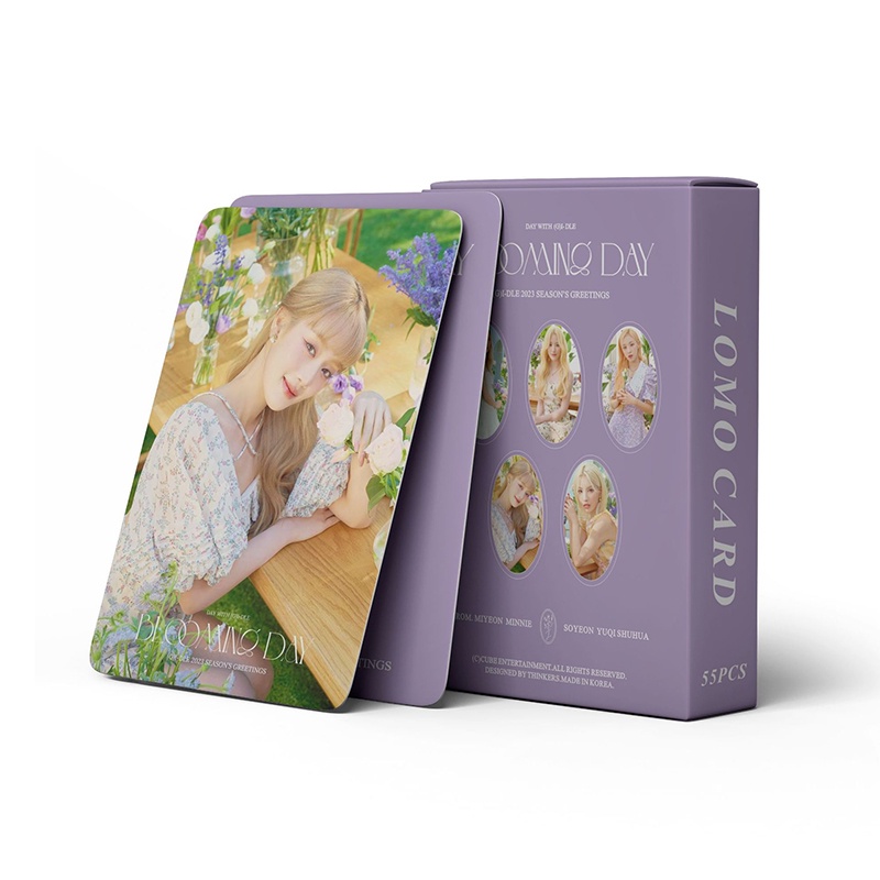Hộp 55 Tấm Thẻ Hình LOMO  I-DLE Photocards 2023