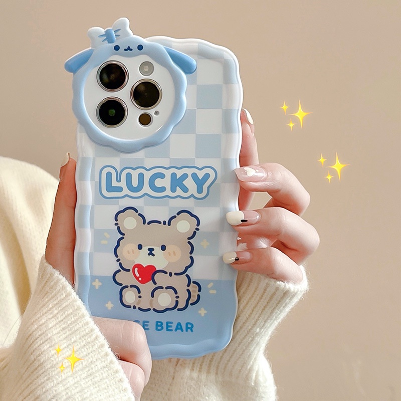 Ốp Điện Thoại Hình Gấu Cừu Nhỏ Dễ Thương Cho iphone7 / 7plus / 8 / 8plus / x / xs / 11 / 12 / 13 / 14 / pro / max / plus / promax