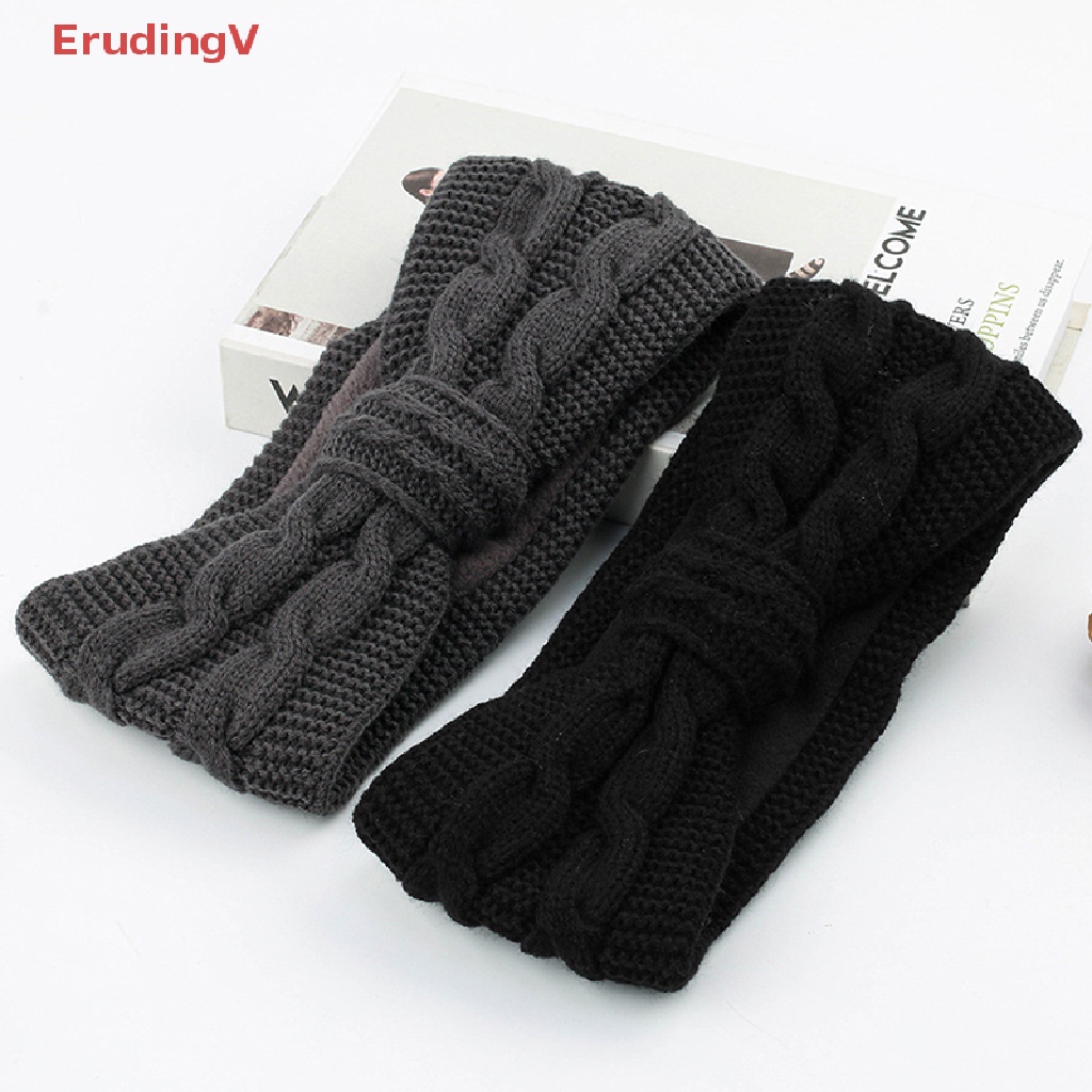 1 Băng Đô Dệt Kim Co Giãn Màu Trơn Đính Nơ Giữ Ấm Mùa Đông