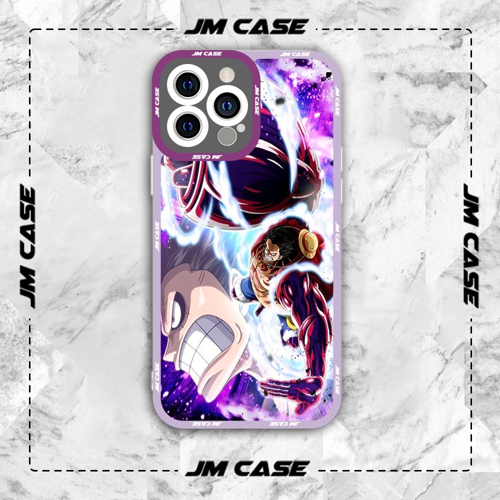 Ốp lưng iphone cạnh vuông JMCase Gear 4 Luffy Art One Piece Manga Anime /8plus/x/xs/11/12/pro/max/plus/promax