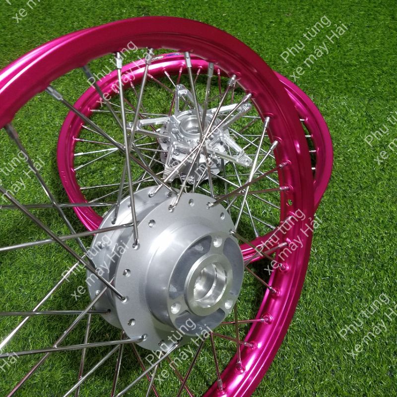 Bánh căm raider và satria f 150 đùm màu bạc và mạ crom niềng nhôm thái đủ màu lắp như zin msp 0148