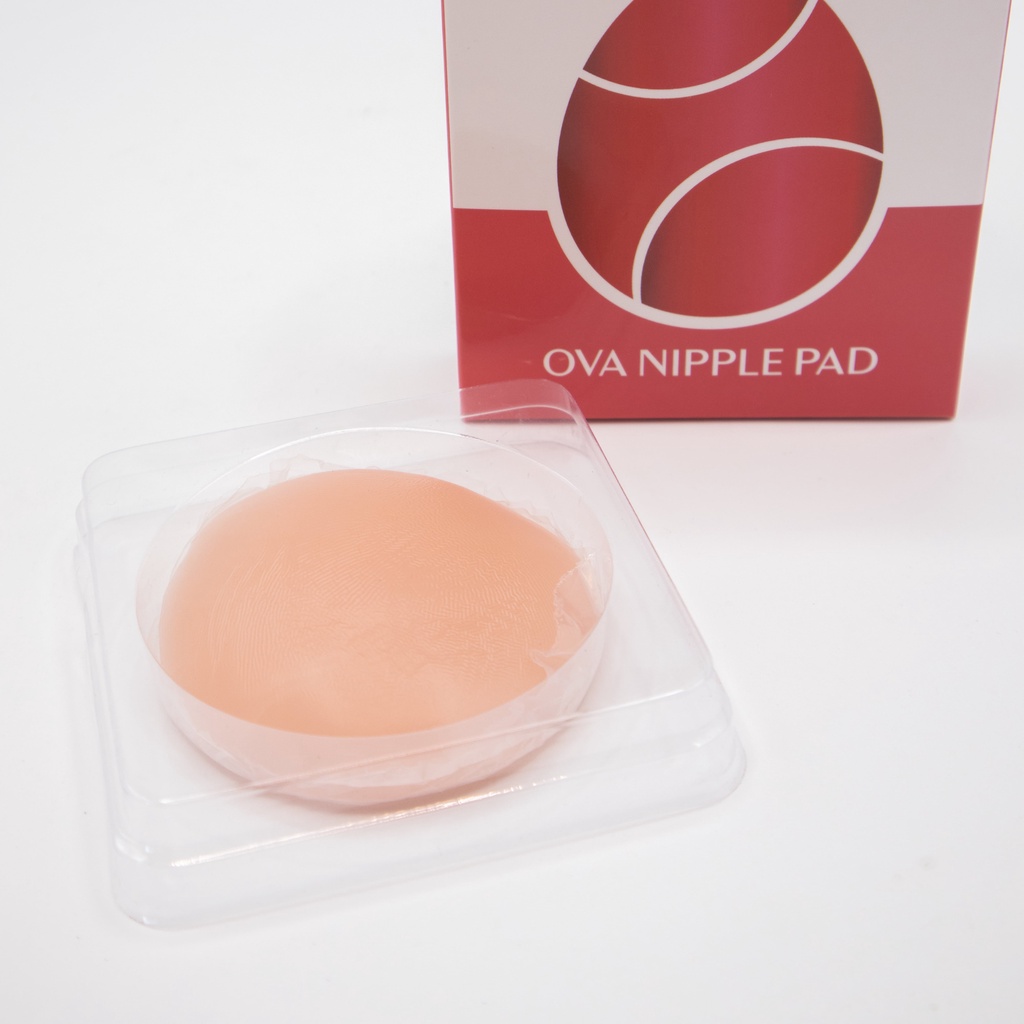 Miếng dán ngực silicon cao cấp OvaPink Nipple Pad siêu dính, thật như da tự nhiên, tái sử dụng 6 tháng