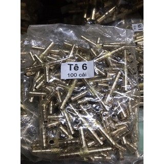 Tê đồng -Nối thẳng đồng chia khí nén chia ống nước