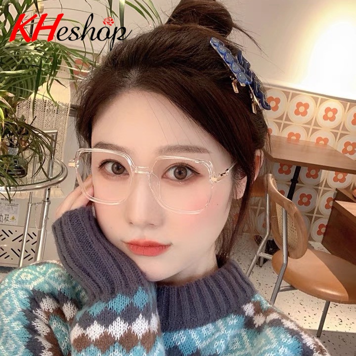 Kính 0 độ chống ánh sáng xanh có sẵn tròng, có thể thay mắt Cận mã Y30087