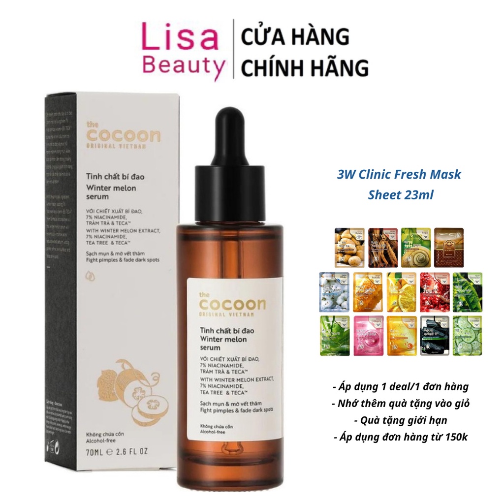 Tinh Chất Bí Đao Cocoon 70ml (Mẫu mới)