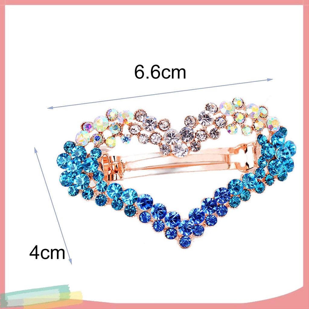 Kẹp Tóc Trang Trí Đính Đá Nhân Tạo Thời Trang Cho Nữ