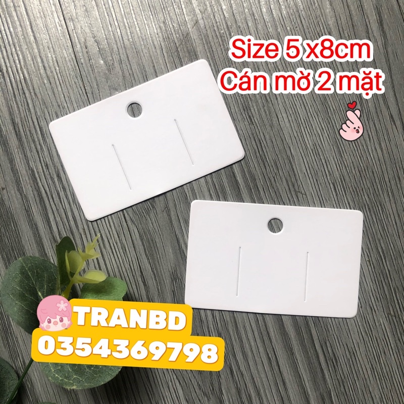 Thẻ bìa gắn kẹp tóc