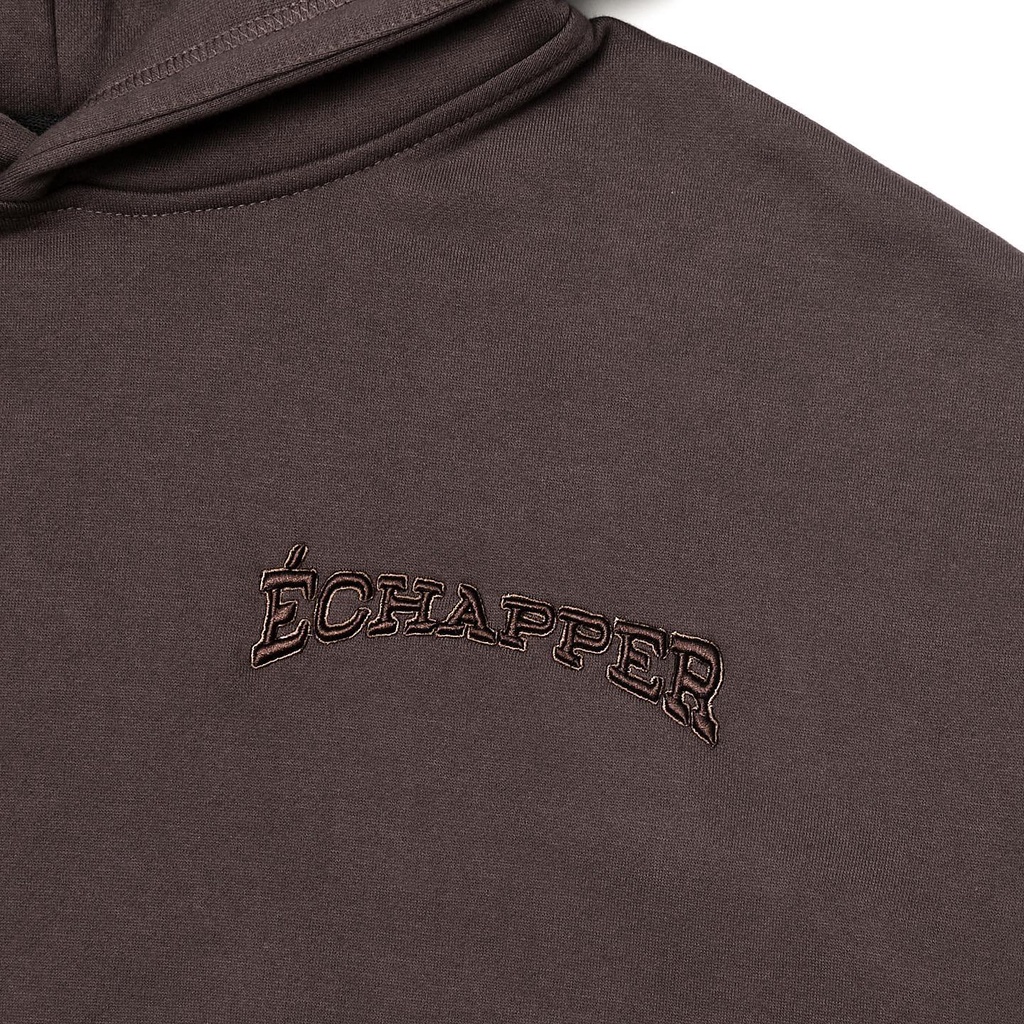 Áo  Échapper Hoodie_Brown/ Off White/ Red