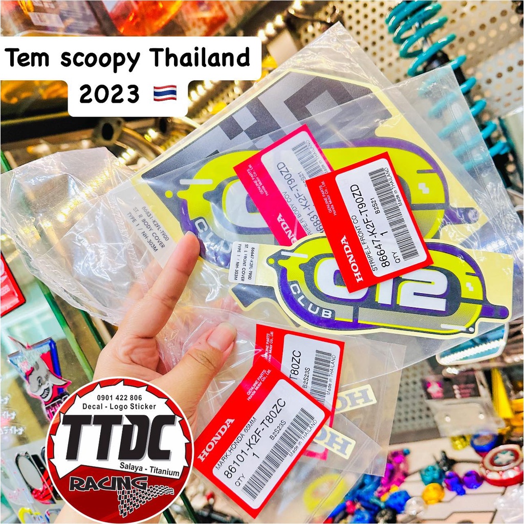 Tem Scoopy 2023 Chính Hãng Honda Thái lan 🇹🇭