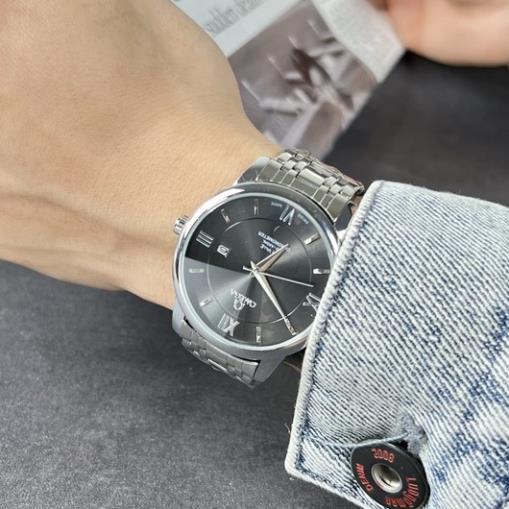 Đồng Hồ Nam OMEG Dây Đúc Kim Trôi Khóa Bướm Size 40mm Kính Cong Chống Nước Bảo Hành 24 Tháng - Mã Omeg