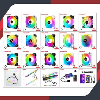 Quạt tản nhiệt, fan led rgb coolmoon - đồng bộ hub coolmoon