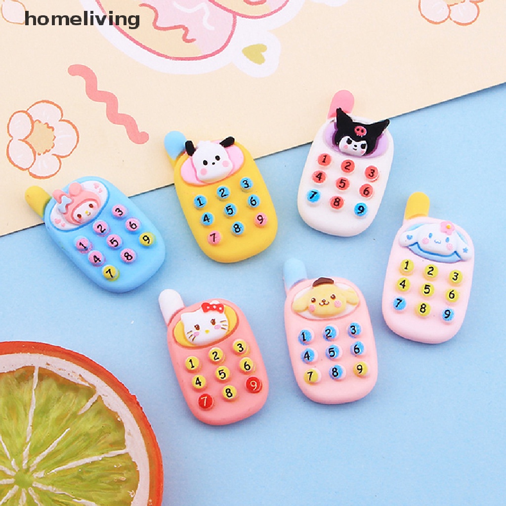 Set 10 Mô Hình Điện Thoại Di Động Mini Trang Trí Nhà Búp Bê DIY