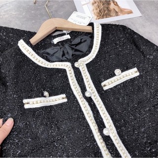 Áo dạ viền ngọc