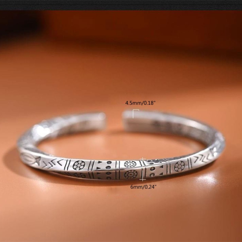 Vòng Đeo Tay Dạng Hở Họa Tiết Mobius Viking