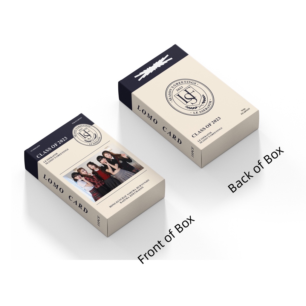 Hộp 55 Tấm Thẻ KPOP LE SSERAFIM Photocard FEARLESS Album Lomo Card Postcard