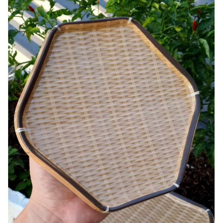 Dĩa tre lục giá melamine