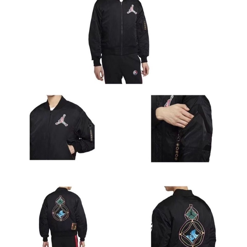 Áo Khoác Bóng Chày Thêu Chữ Nike100% Jordan Phiên Bản Giới Hạn Thời Trang Cho Nam