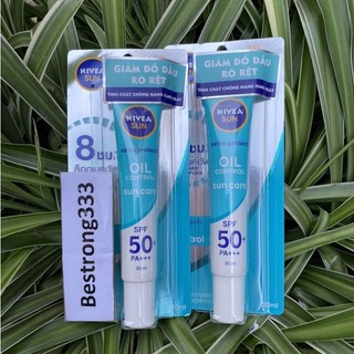 Tinh chất chống nắng & kiểm soát nhờn nivea sun care extra protect oil control serum spf50+ pa+++ 30ml