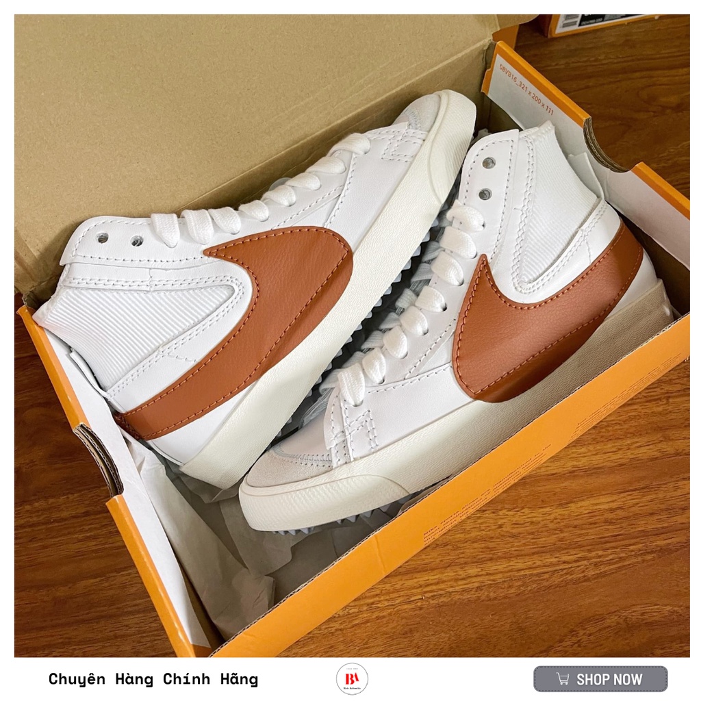 CHÍNH HÃNG Giày Blazer Mid Jumbo Trắng