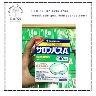 tách lẻ -  nội địa Nhật - Miếng dán Salonpas Hisamitsu 140 Miếng