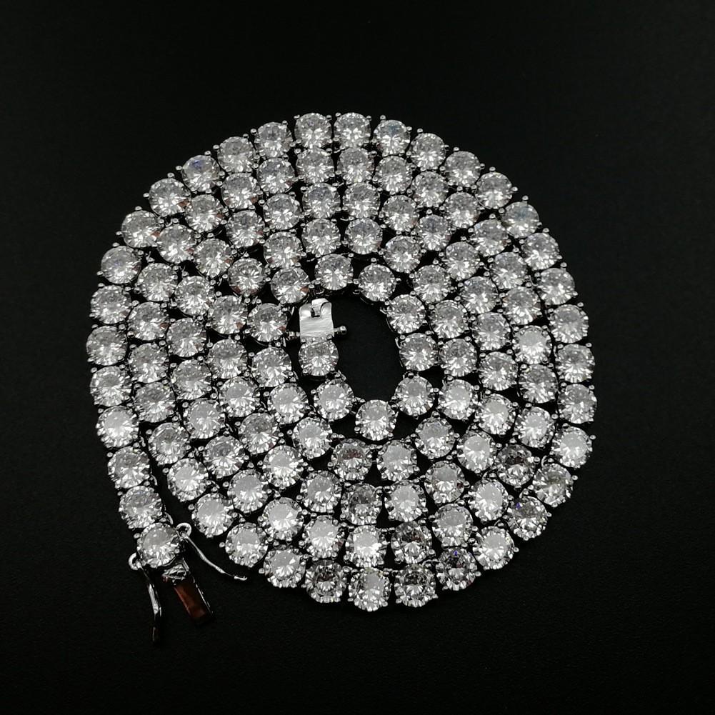 Dây chuyền nam nữ dây chuyền đính đá CZ mạ vàng 18k khóa hộp Tennis Chain 4mm