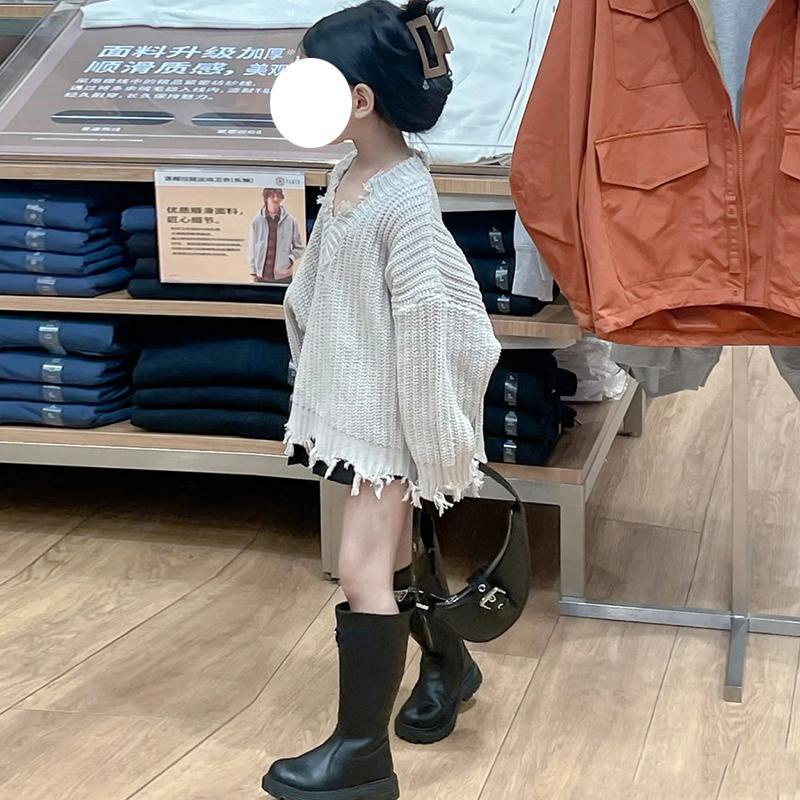 Áo Sweater Cổ V Kiểu Hàn Quốc Thời Trang Thu Đông 2022 Cho Bé